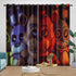Game Five Nights At Freddys Curtains Pattern Blackout Window Drapes