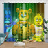 Game Five Nights At Freddys Curtains Pattern Blackout Window Drapes