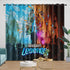 Game Minecraft Curtains Blackout Window Drapes Kids Room Decoration