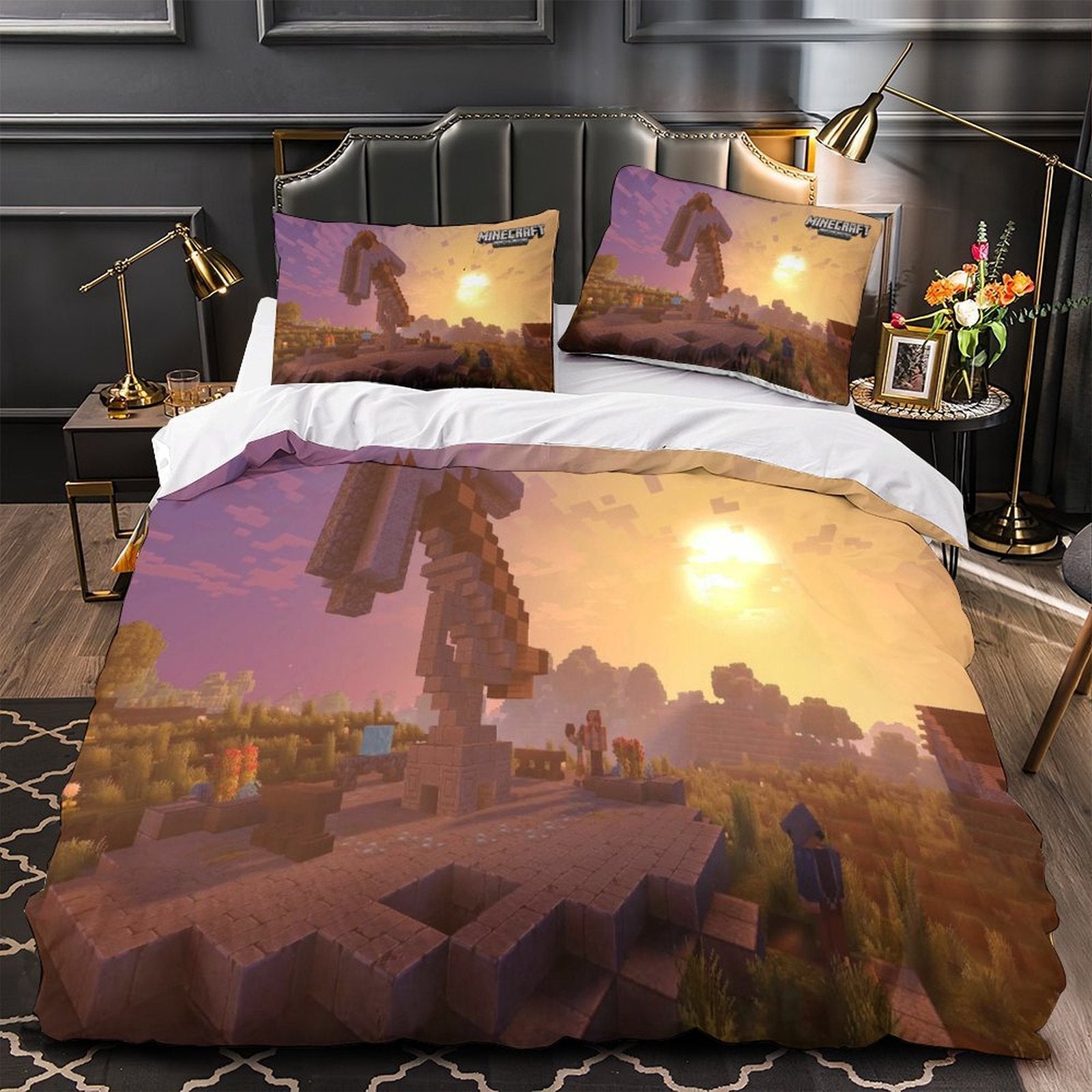 Game Minecraft Duvet Cover Kids Bedding Set Without Filler