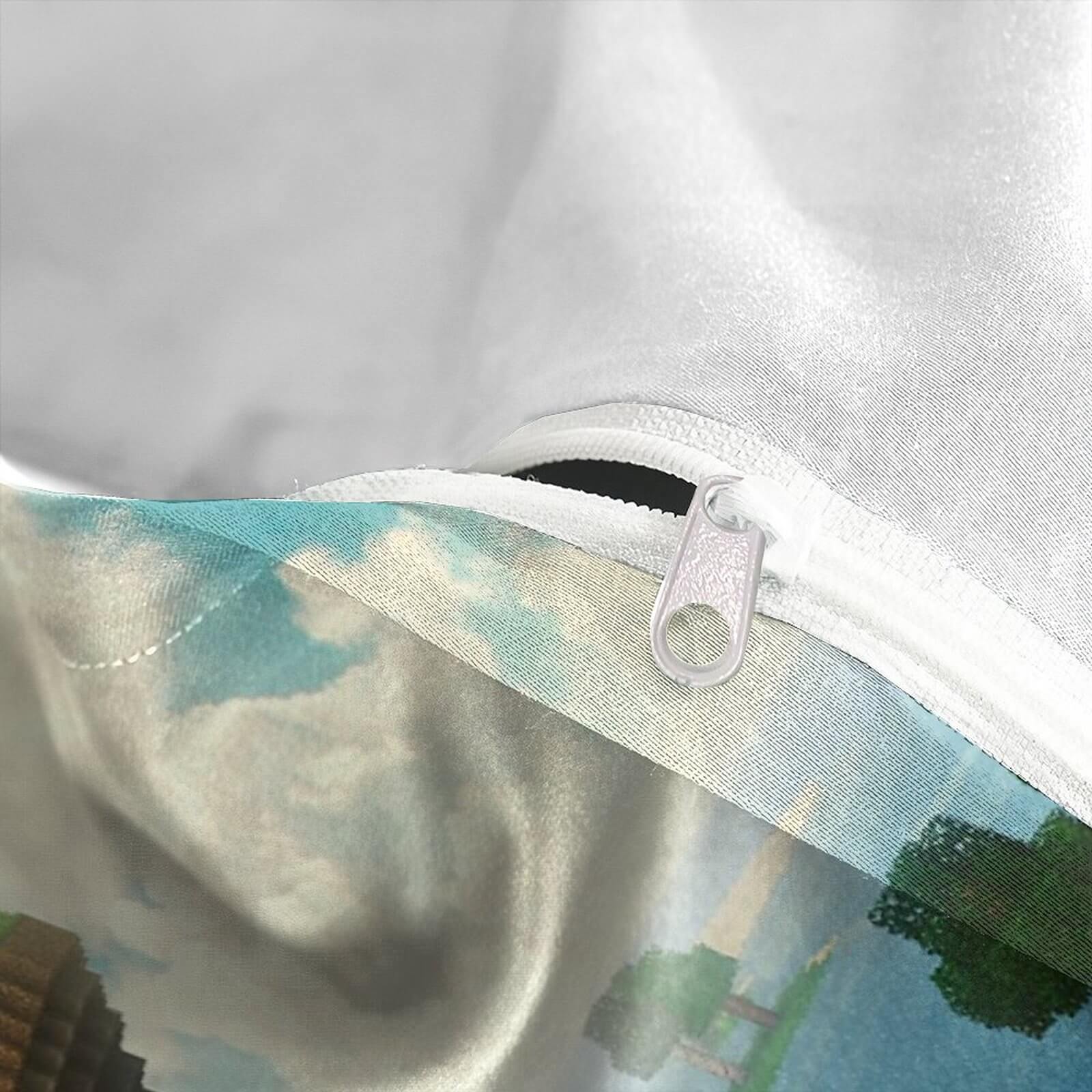 Game Minecraft Pattern Bedding Set Quilt Cover Without Filler