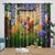 Game Pattern Minecraft Curtains Window Drapes Kids Room Decoration