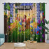 Game Pattern Minecraft Curtains Window Drapes Kids Room Decoration