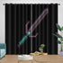 Game Pattern Minecraft Curtains Window Drapes Room Decoration