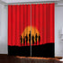 Game Red Dead Pattern Curtains Blackout Window Drapes