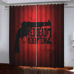 Game Red Dead Pattern Curtains Blackout Window Drapes