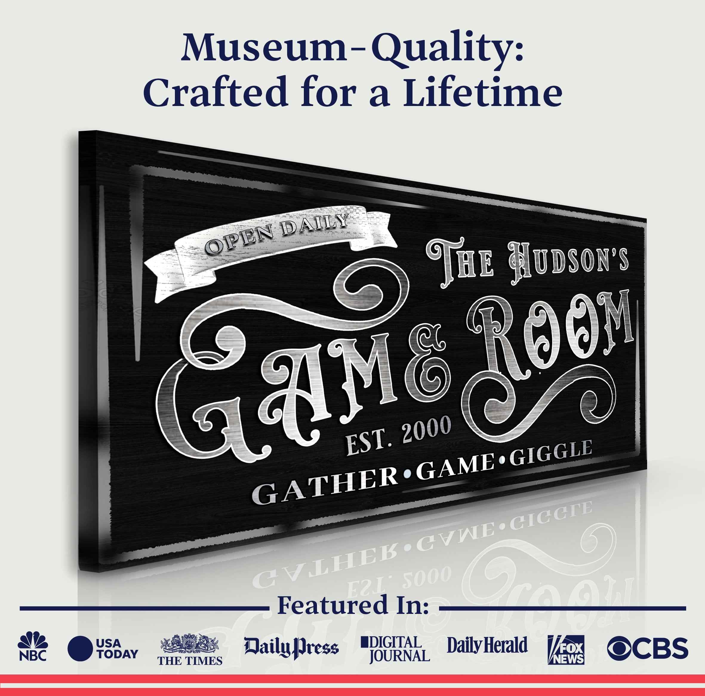 Personalized Game Room Sign II