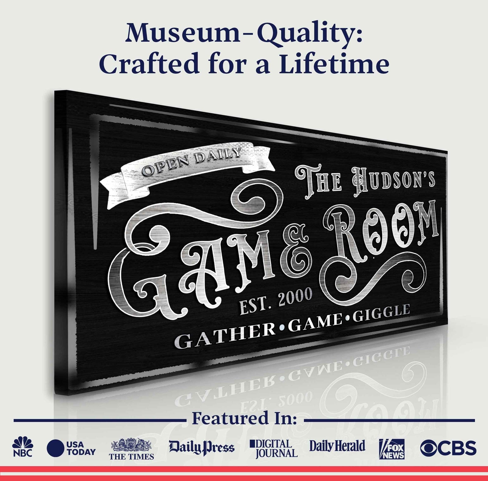 Personalized Game Room Sign II