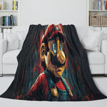 Game Super Mario Blanket Flannel Throw Kids Room Decoration