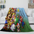 Game Super Mario Blanket Flannel Throw Kids Room Decoration