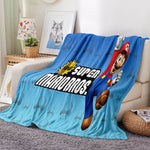 Game Super Mario Blanket Flannel Throw Room Decoration