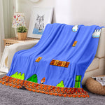 Game Super Mario Blanket Flannel Throw Room Decoration