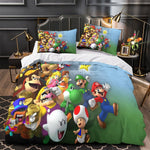 Game Super Mario Duvet Cover Kids Room Bedding Set Without Filler
