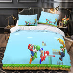 Game Super Mario Duvet Cover Pattern Bedding Set Without Filler