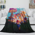 Game Super Mario Pattern Blanket Flannel Throw Kids Room Decoration