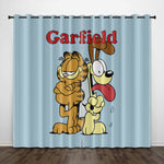 Garfield Curtains Pattern Blackout Window Drapes