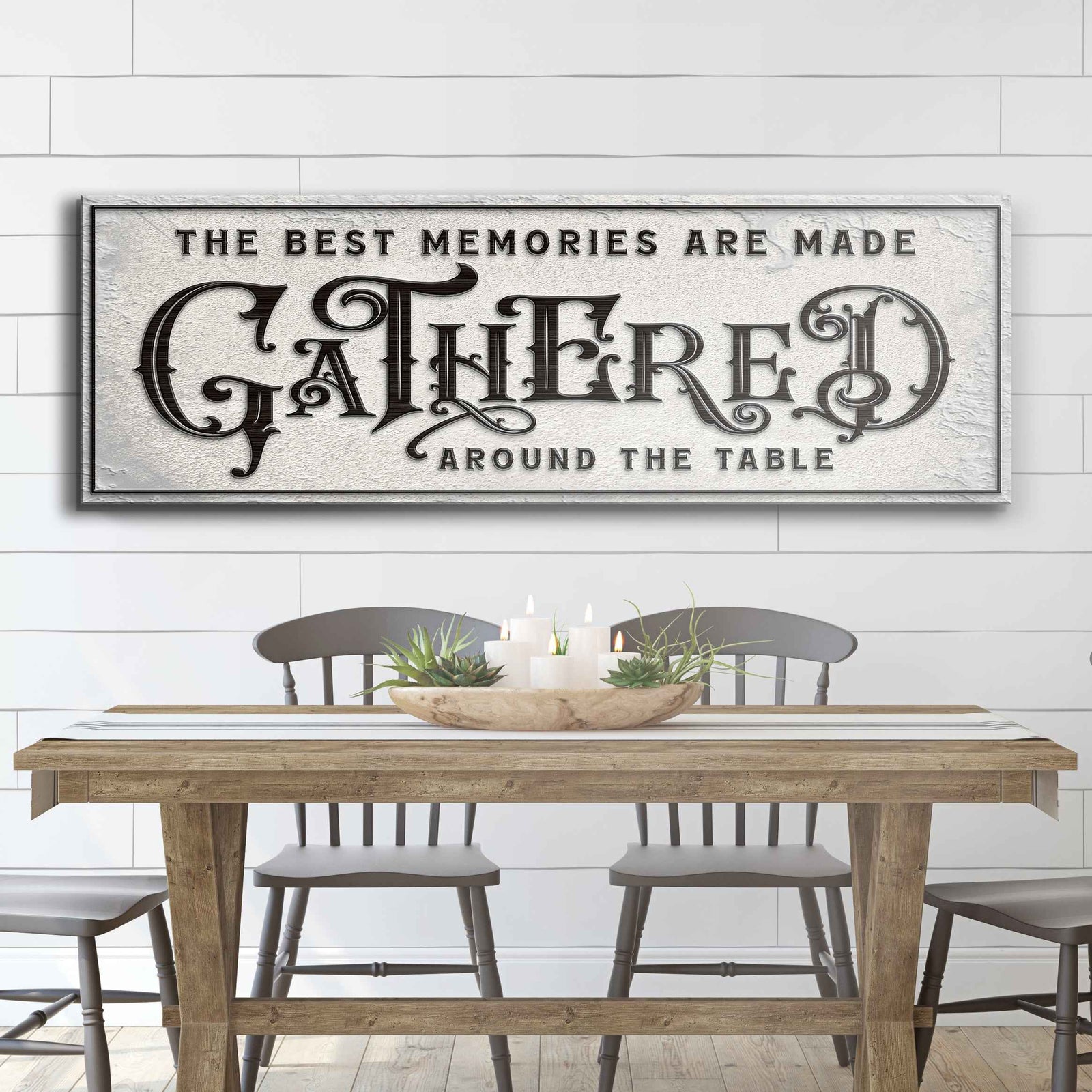 Gathered Around Table Sign II