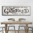 Gathered Around Table Sign II