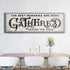 Gathered Around Table Sign II