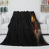 Ghost Rider Blanket Pattern Flannel Kids Room Throw