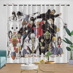 Gintama Curtains Blackout Window Drapes Room Decoration