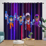 Go Jetters Curtains Pattern Blackout Window Drapes