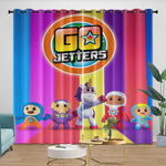 Go Jetters Curtains Pattern Blackout Window Drapes