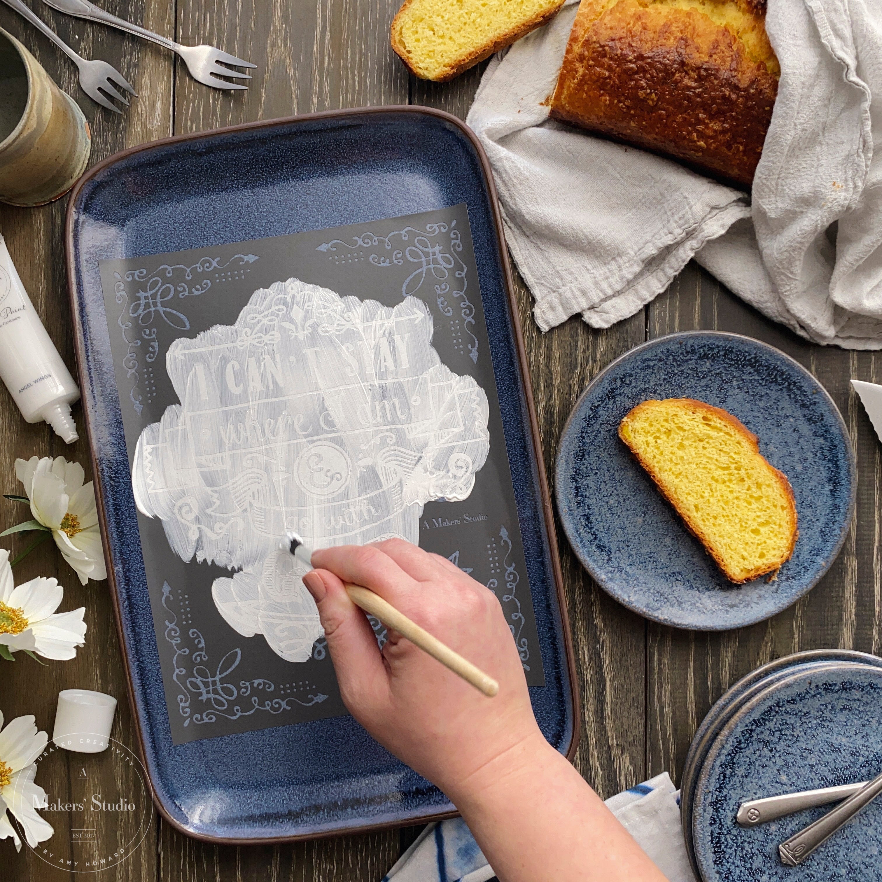 Go with God - Mesh Stencil 8.5x11