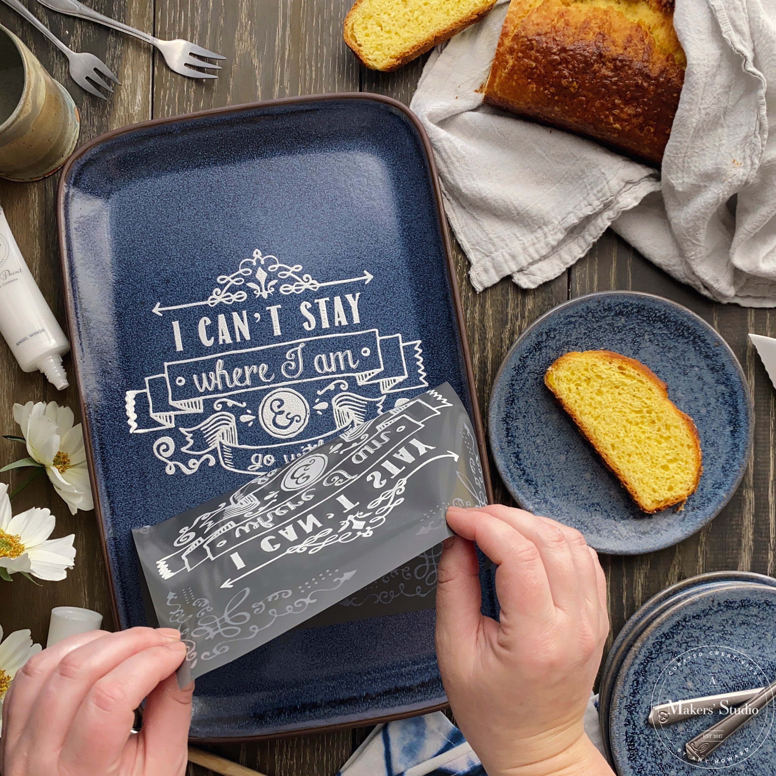 Go with God - Mesh Stencil 8.5x11