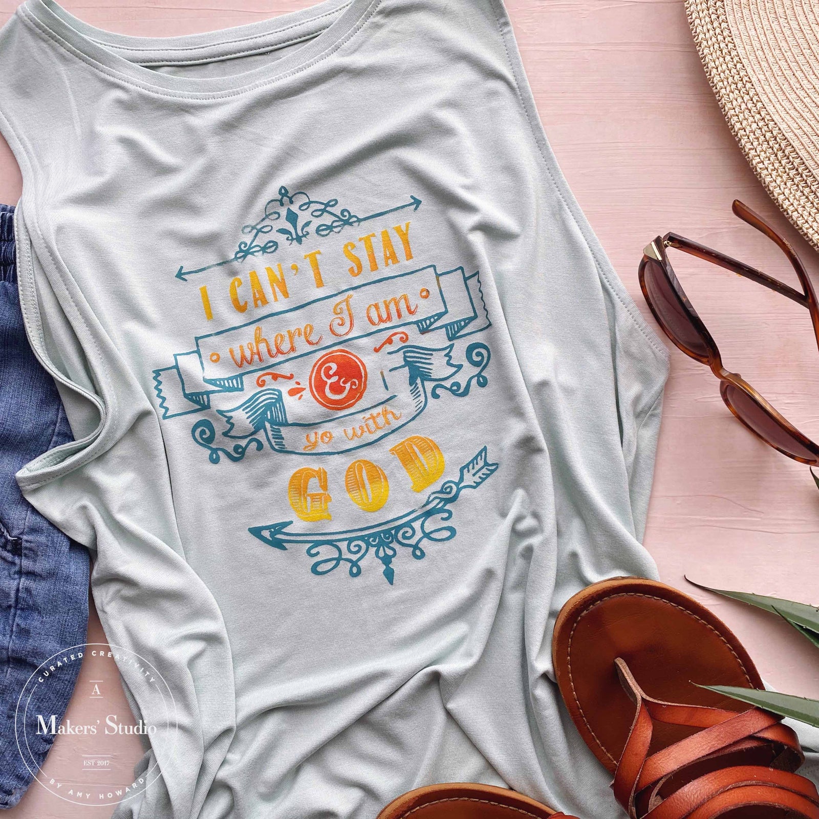 Go with God - Mesh Stencil 8.5x11