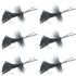 Goddard Caddis Black Dry Fly - 6 Flies Hook Size 14