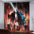 Godzilla Curtains Pattern Blackout Window Drapes