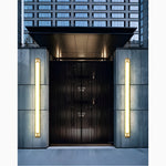 Black/Gold Outdoor Waterproof LED Long Wall Lamp for Garden, Villa, Porch