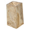 Gold Travertine Pedestal Rectangular Prism Sink Honed (W)14" (L)21.5" (H)33.5"