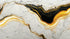 Luxurious Marble Wallpaper. Gold and Black Marble Slate Wall Mural. #6735