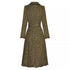 Golden Plaid Trench Coat, Upper East Side | Women - BYMANYC ® New York