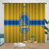 Golden State Warriors Curtains Blackout Window Drapes Room Decoration