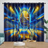 Golden State Warriors Curtains Blackout Window Drapes Room Decoration
