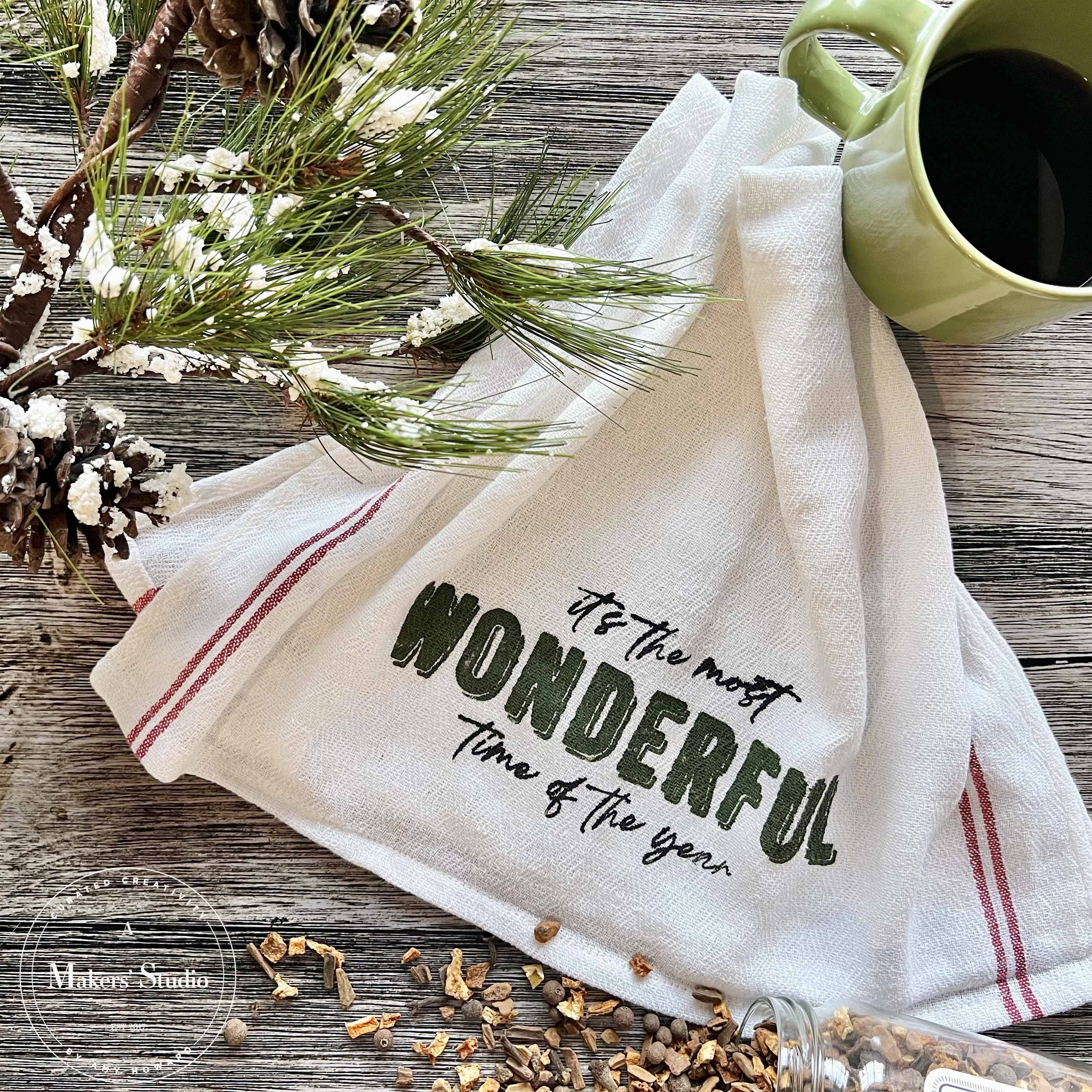 Good Cheer Found Here - Mesh Stencil 8.5x11