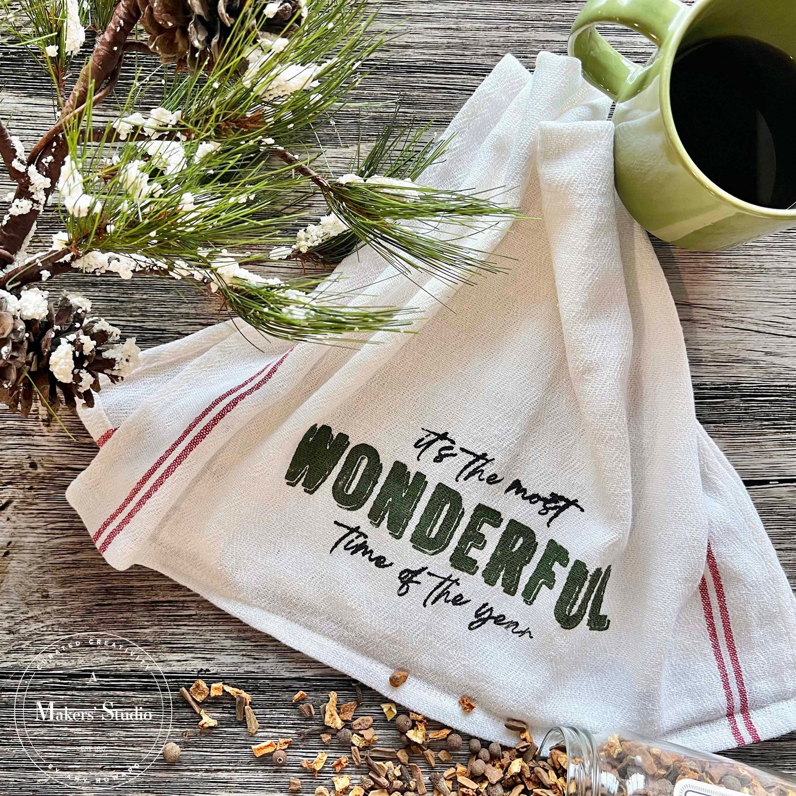 Good Cheer Found Here - Mesh Stencil 8.5x11