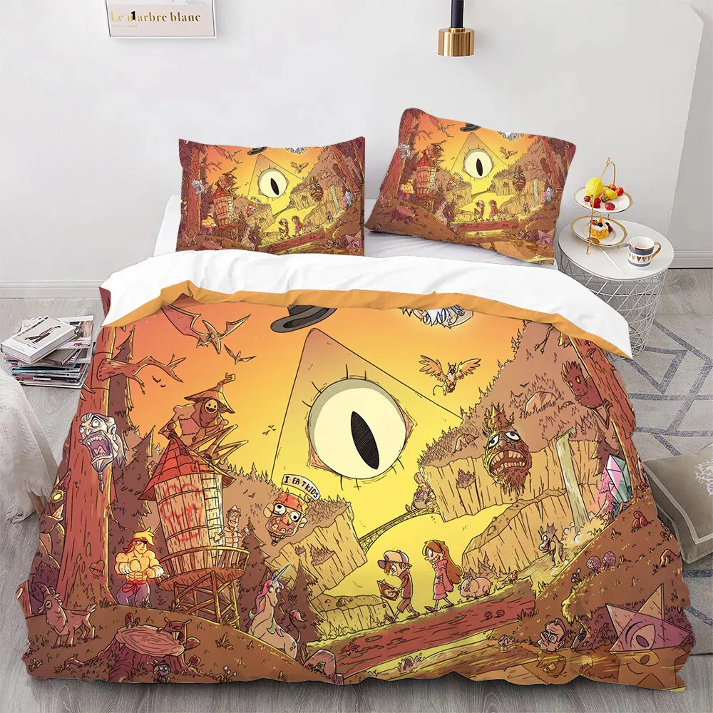 Gravity Falls Bill Cipher Bedding Set Quilt Cover Without Filler
