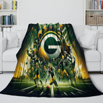 Green Bay Packers Blanket Flannel Fleece Throw Room Decoration