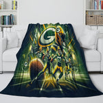 Green Bay Packers Blanket Flannel Fleece Throw Room Decoration