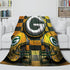 Green Bay Packers Blanket Flannel Fleece Throw Room Decoration