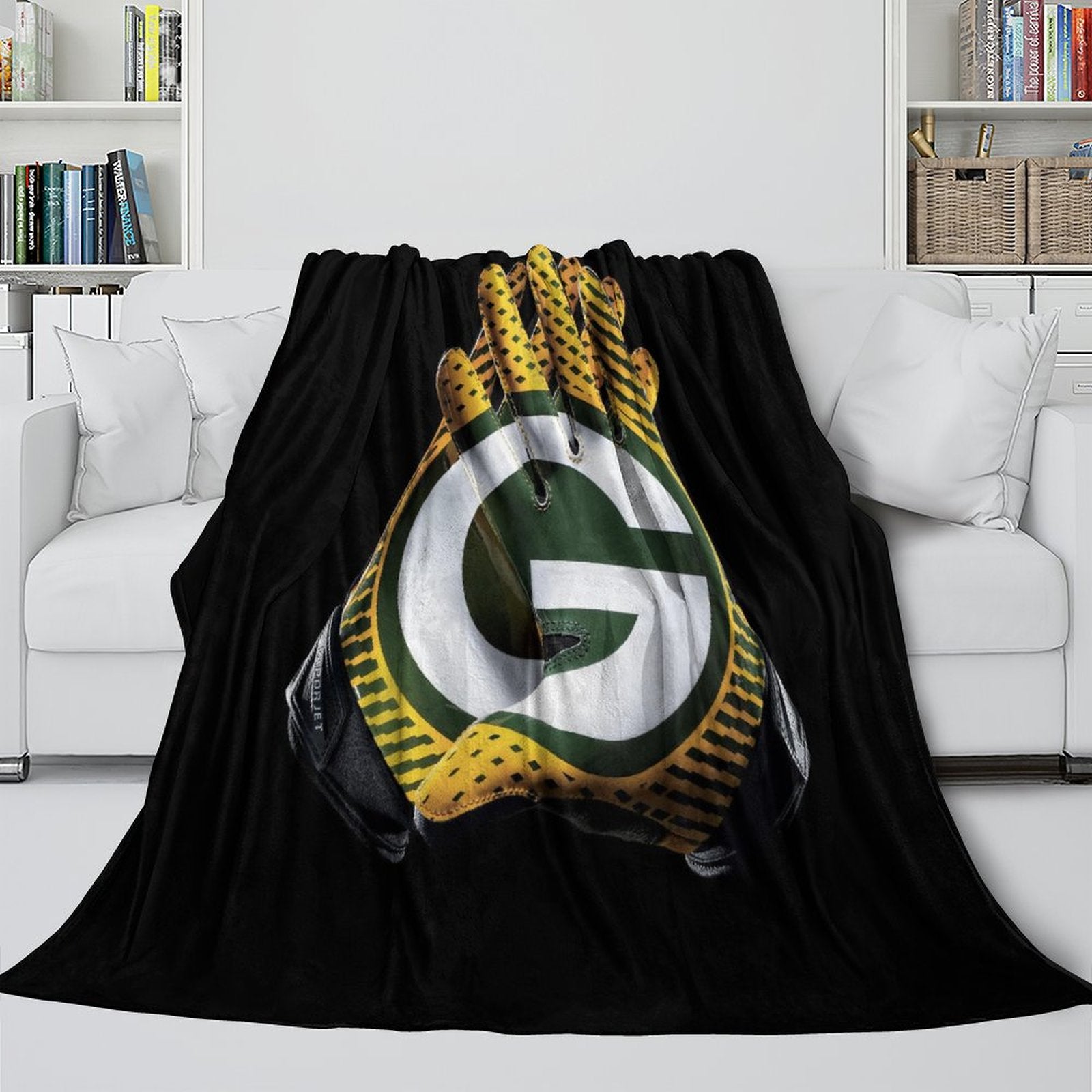 Green Bay Packers Blanket Flannel Fleece Throw Room Decoration
