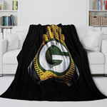 Green Bay Packers Blanket Flannel Fleece Throw Room Decoration