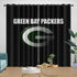 Green Bay Packers Curtains Blackout Window Drapes Room Decoration
