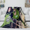 Green Lantern Blanket Flannel Throw Kids Room Decoration
