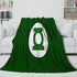 Green Lantern Blanket Flannel Throw Kids Room Decoration