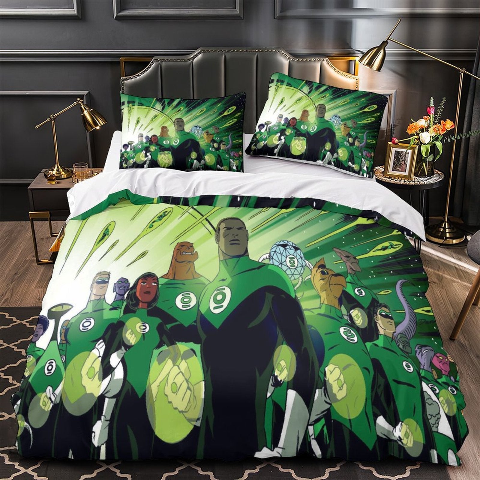 Green Lantern Duvet Cover Bedding Set Without Filler